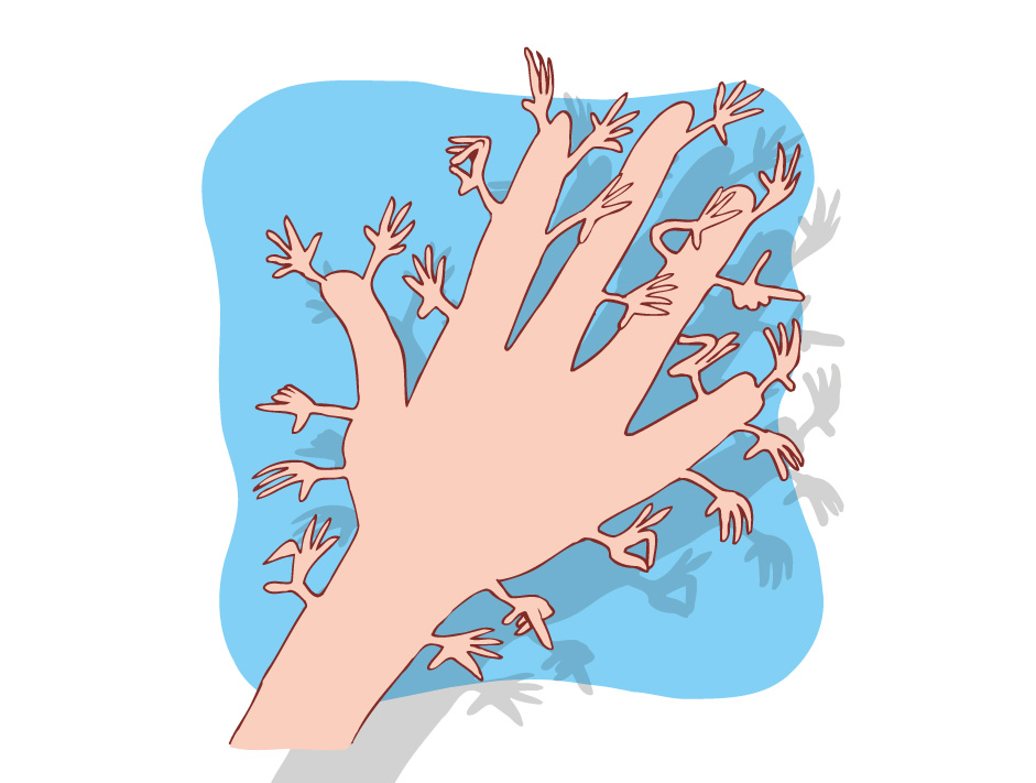 Le toucher - Les mains très sensibles